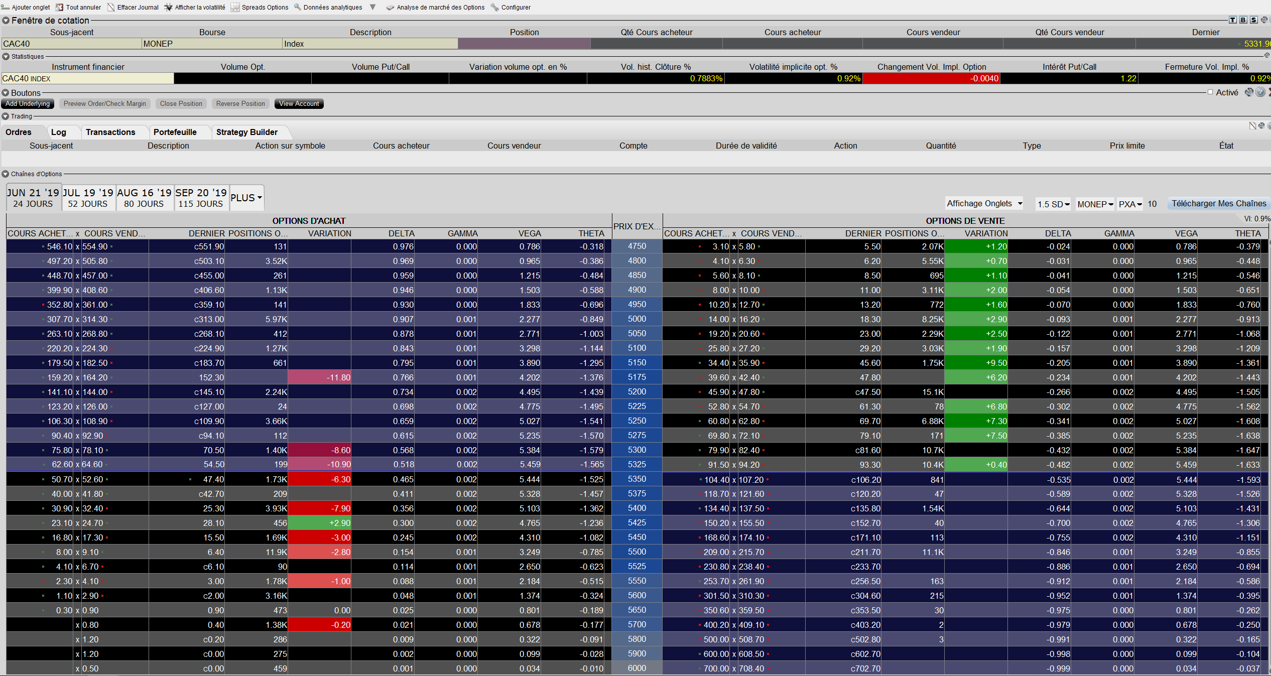 stratégies options grecques des options aperçu plateforme de trading