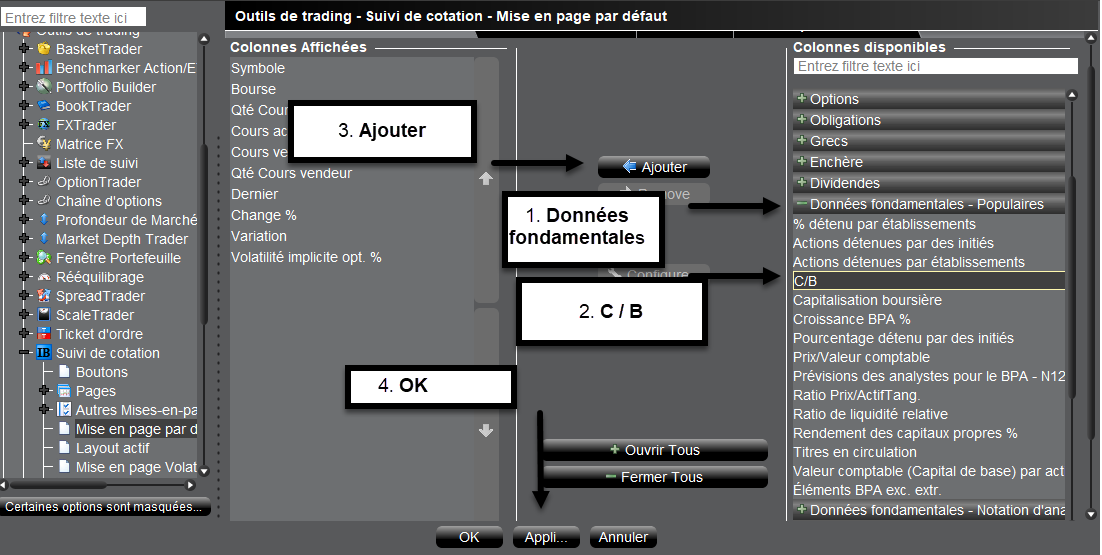 ratio cours bénéfice outils de trading LYNX BROKER price earnings ratio - outils de trading LYNX BROKER