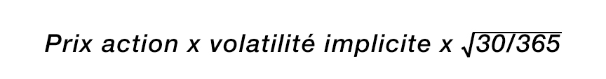 volatilité implicite formule de calcul volatilité attendue volatilité implicite formule de calcul volatilité attendue