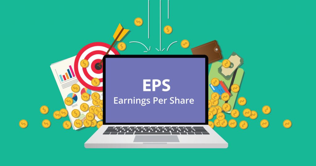 earnings per share illutstration vecteur