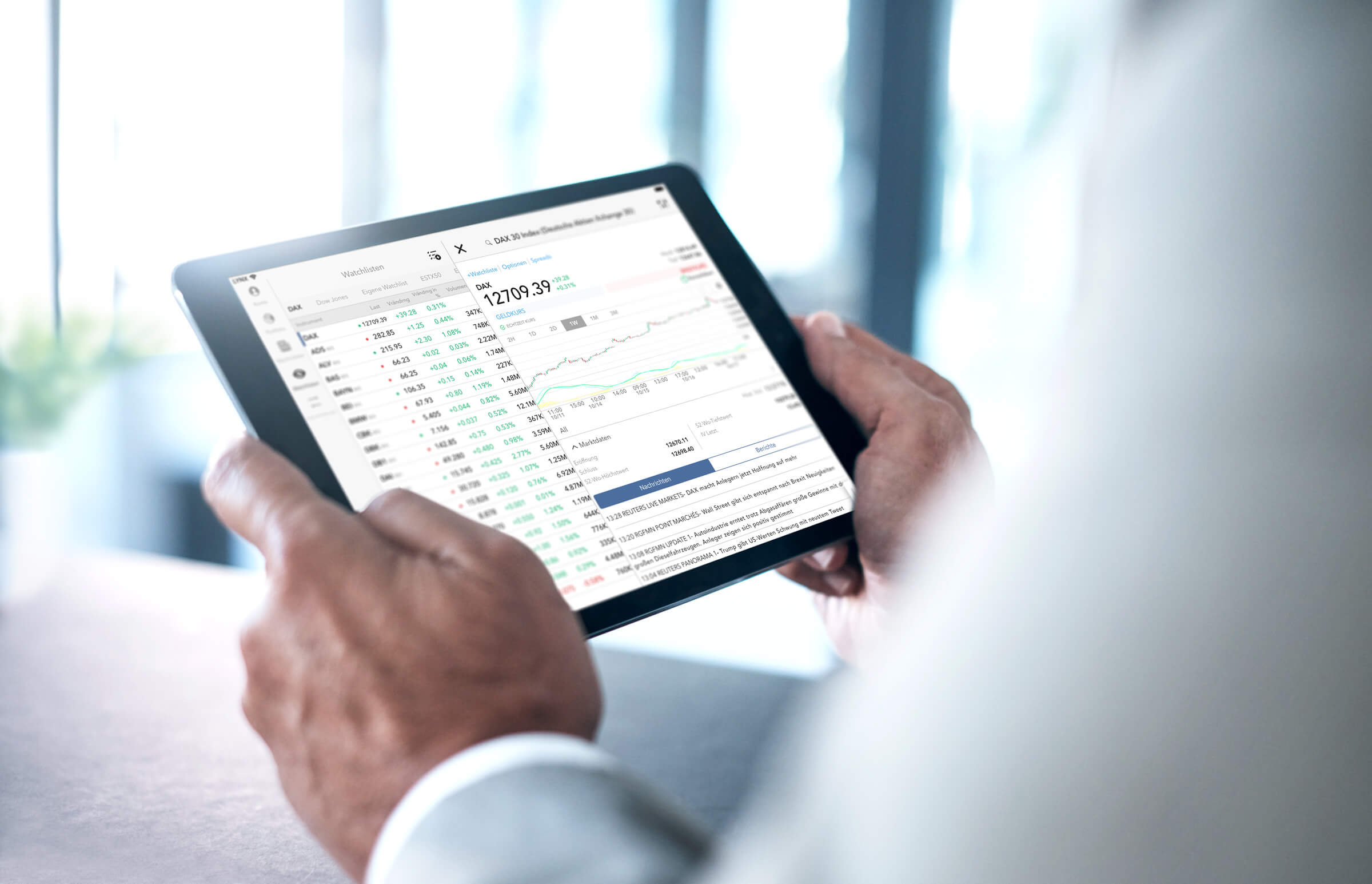 Tradez avec la puissante application de trading pour iPad Appli de trading iPad