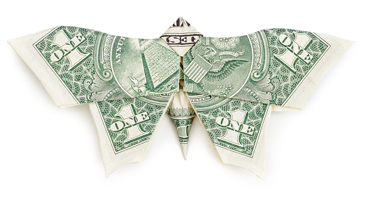 butterfly option - butterfly option strategy - illustration Origami