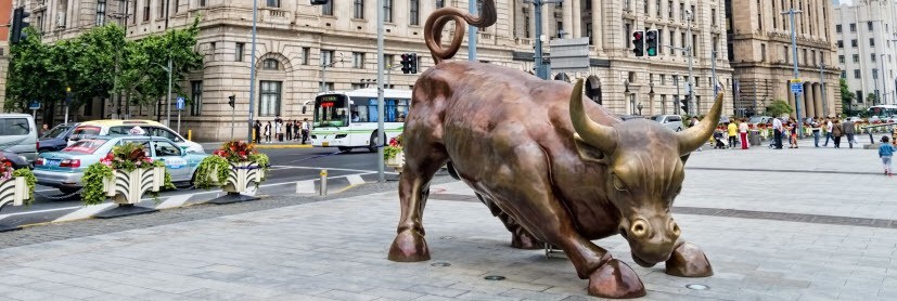 marché boursier - marché des actions - illustration shangai stock exchange