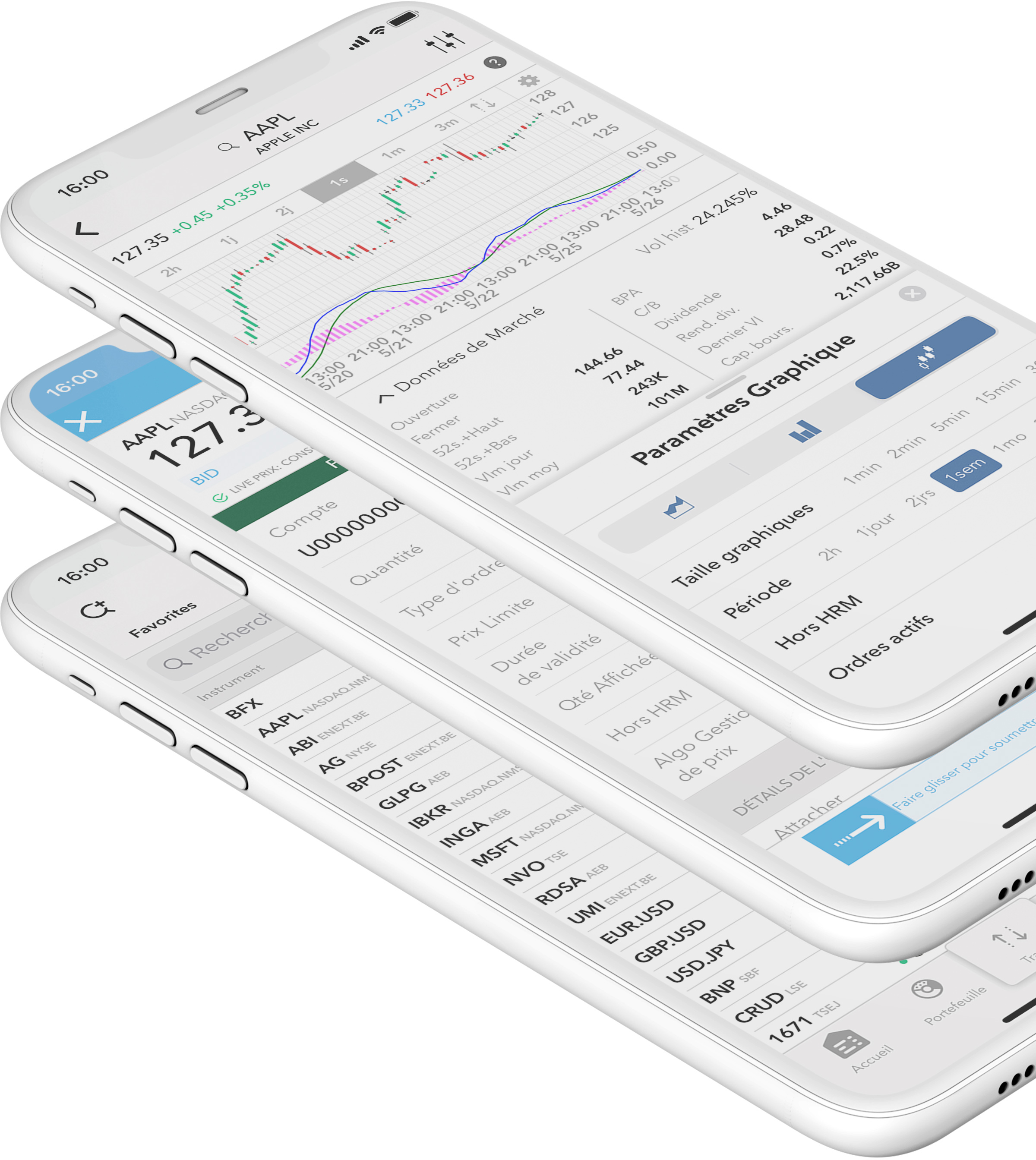 Application de trading dédiée aux actions