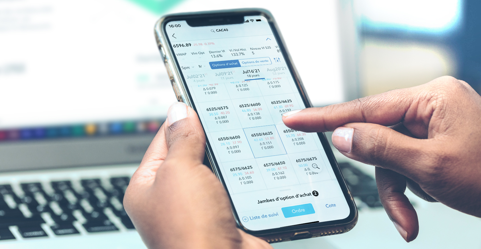 Appli mobile - Tradez via votre iPhone ou Android