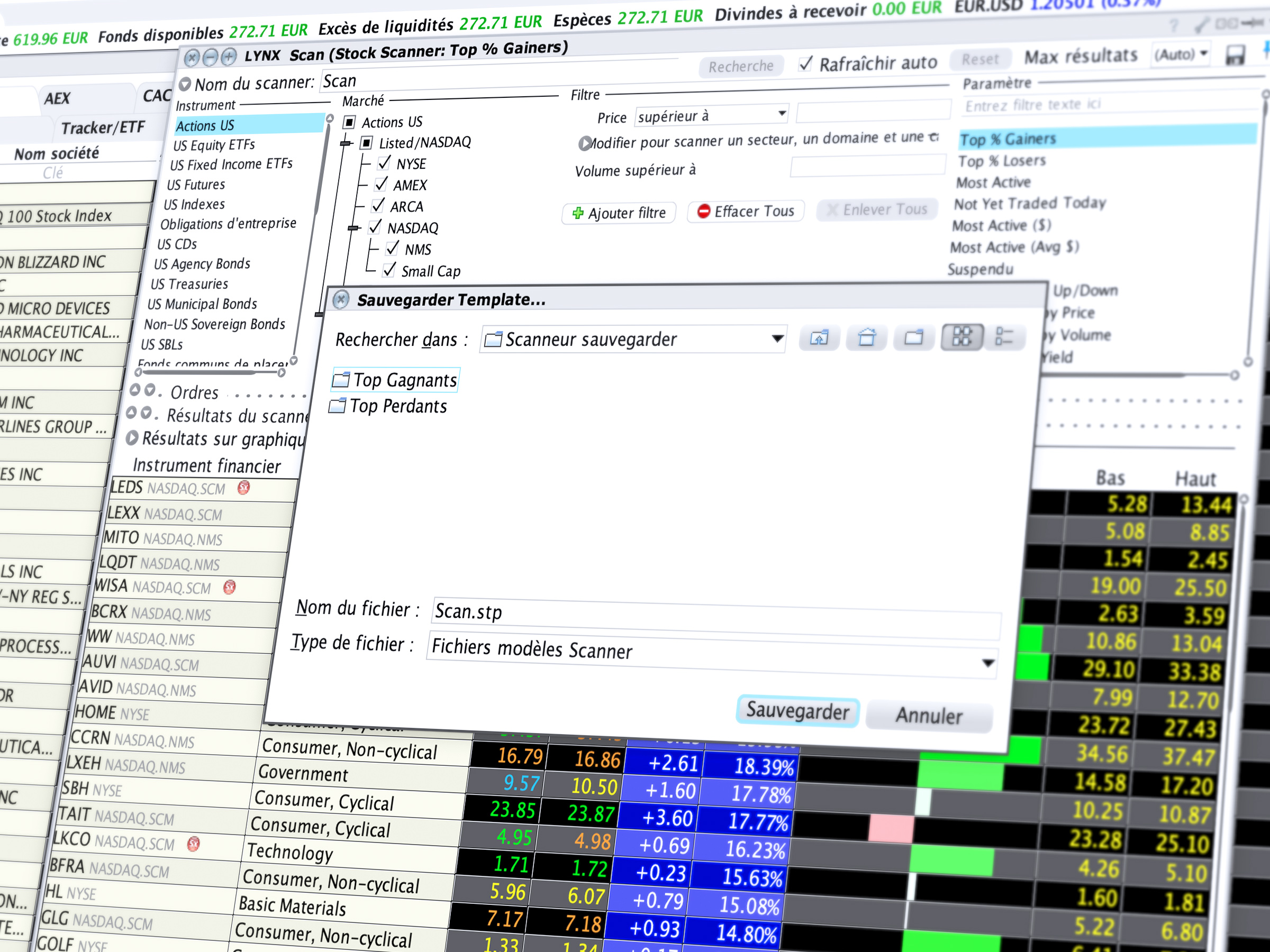 Optimissez votre vos recherches de penny stocks à l'aide du marketscanner Négociez des penny stocks : Recherchez et trouvez les pennystocks que vous souhaitez négocier