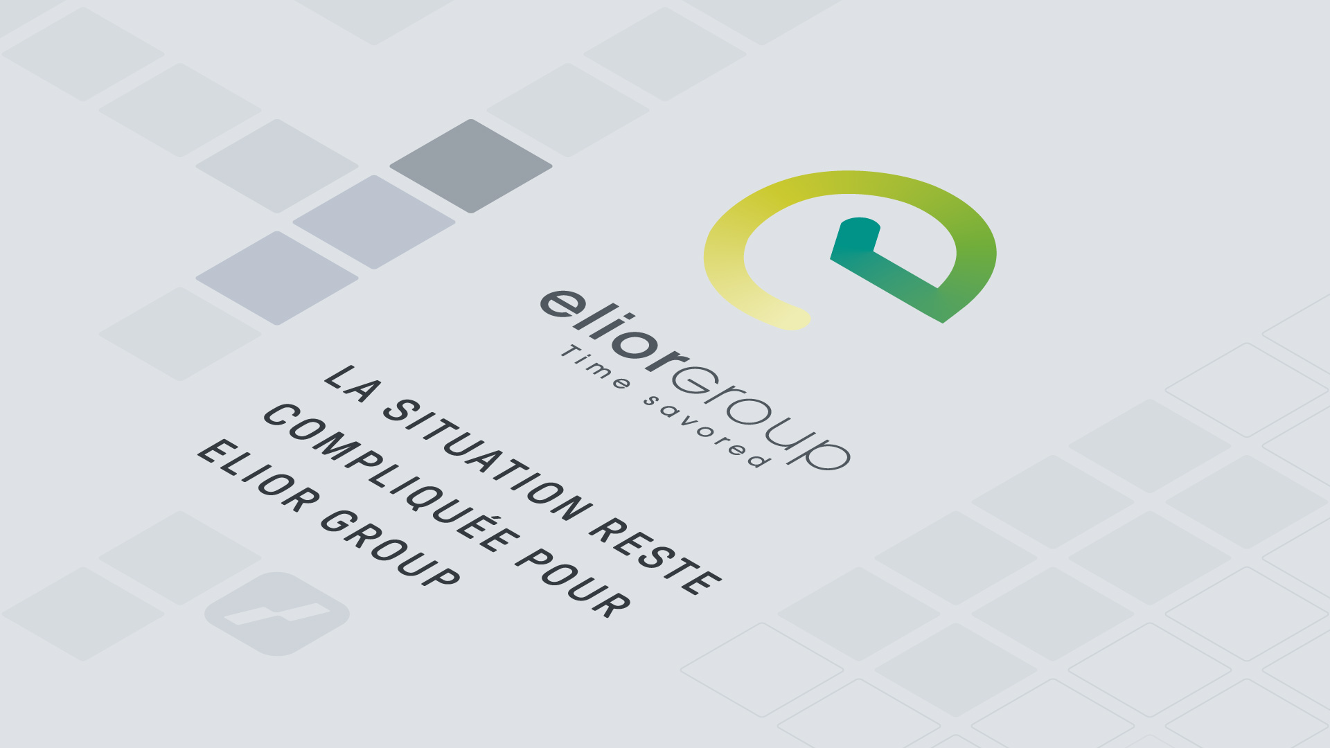 résultats trimestriels elior - illustration logo elior et titre   