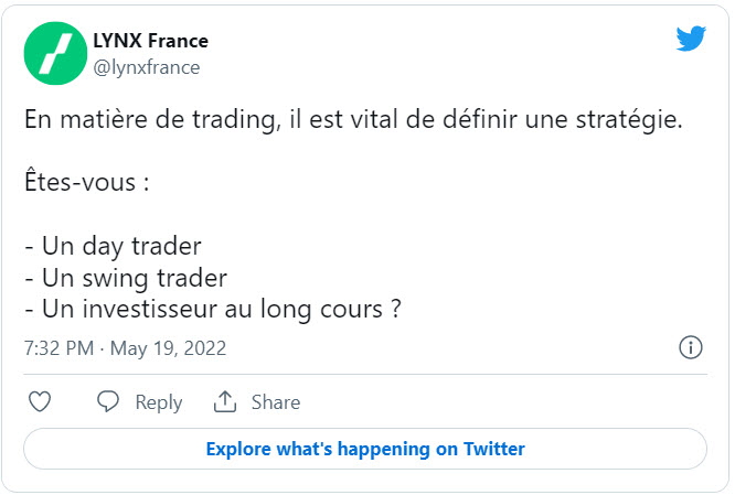 stratégie trading - trading strategies - tweet