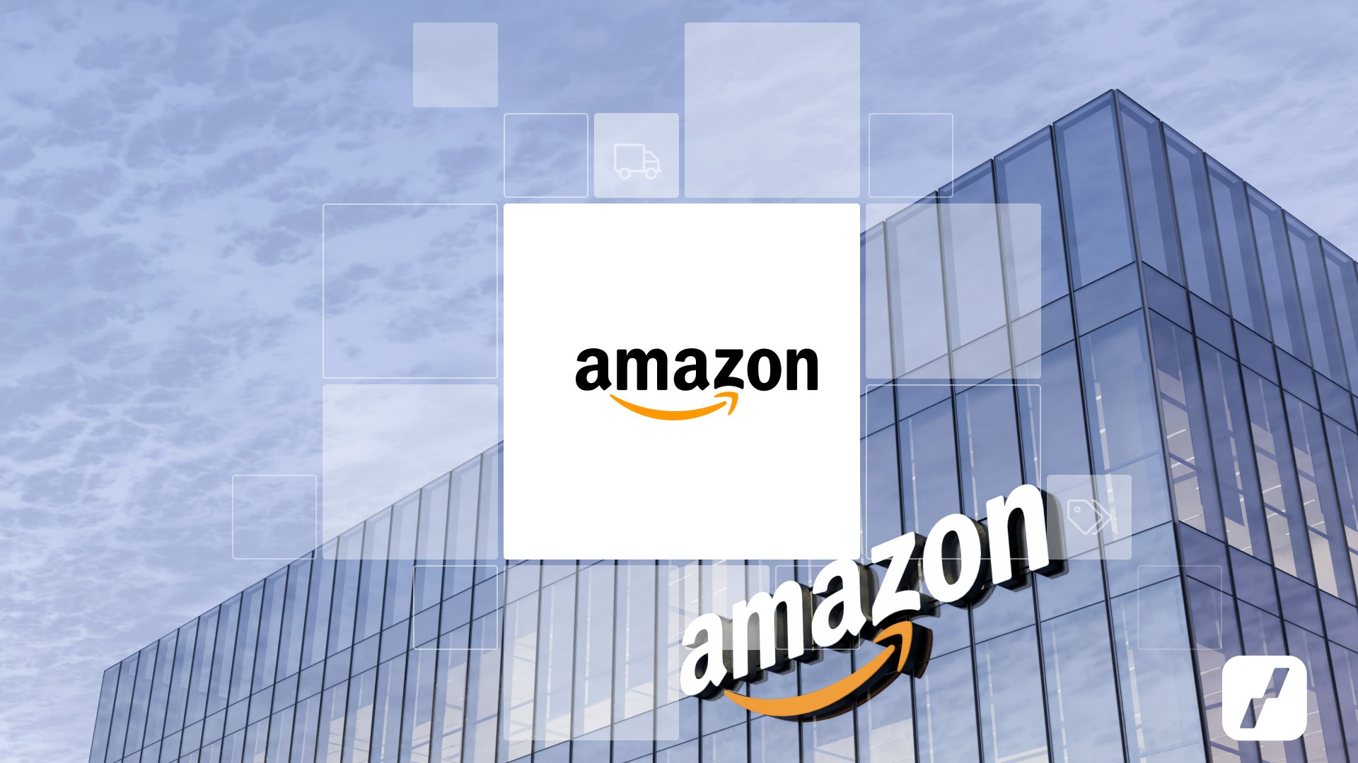 résultats amazon - illustration logo entrepôt amazon