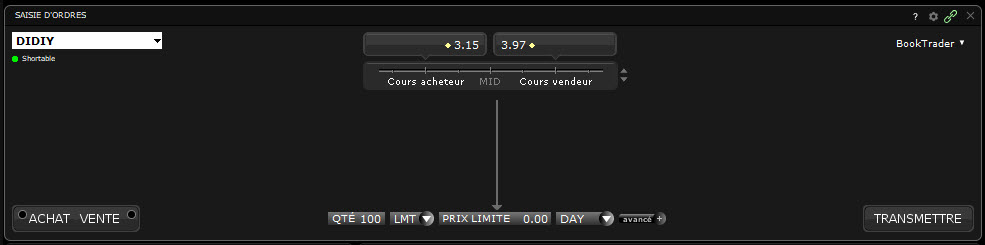 Trading OTC - bid-ask spread Didi Global - marchés de gré à gré Trading OTC - bid-ask spread Didi Global - marchés de gré à gré