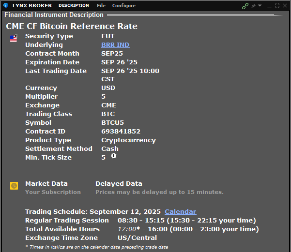 futures bitcoin - contrats à terme bitcoin - specs