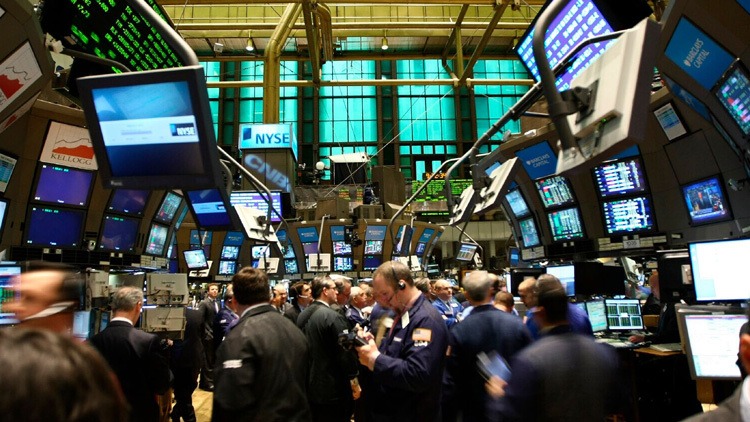 Indice Dow Jones illustration salle des marchés